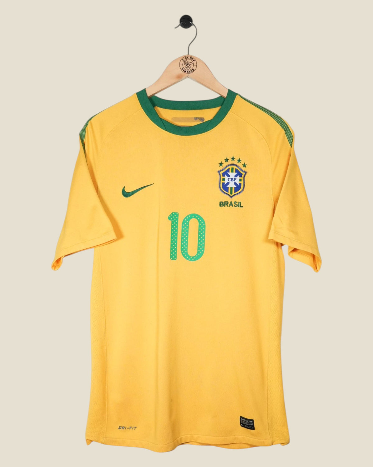 BRAZIL 2010 KAKA HOME SHIRT (M) NIKE