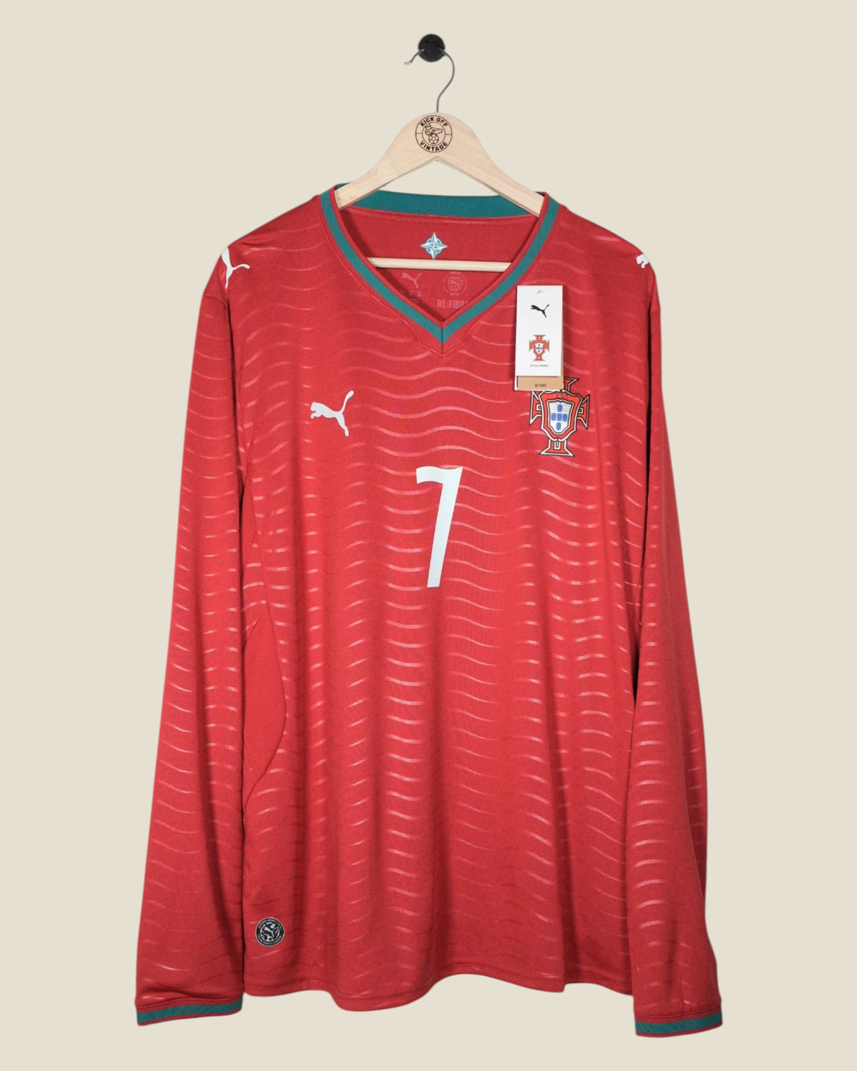 PORTUGAL 2026 RONALDO HOME BNWT L/S SHIRT (XXL) PUMA