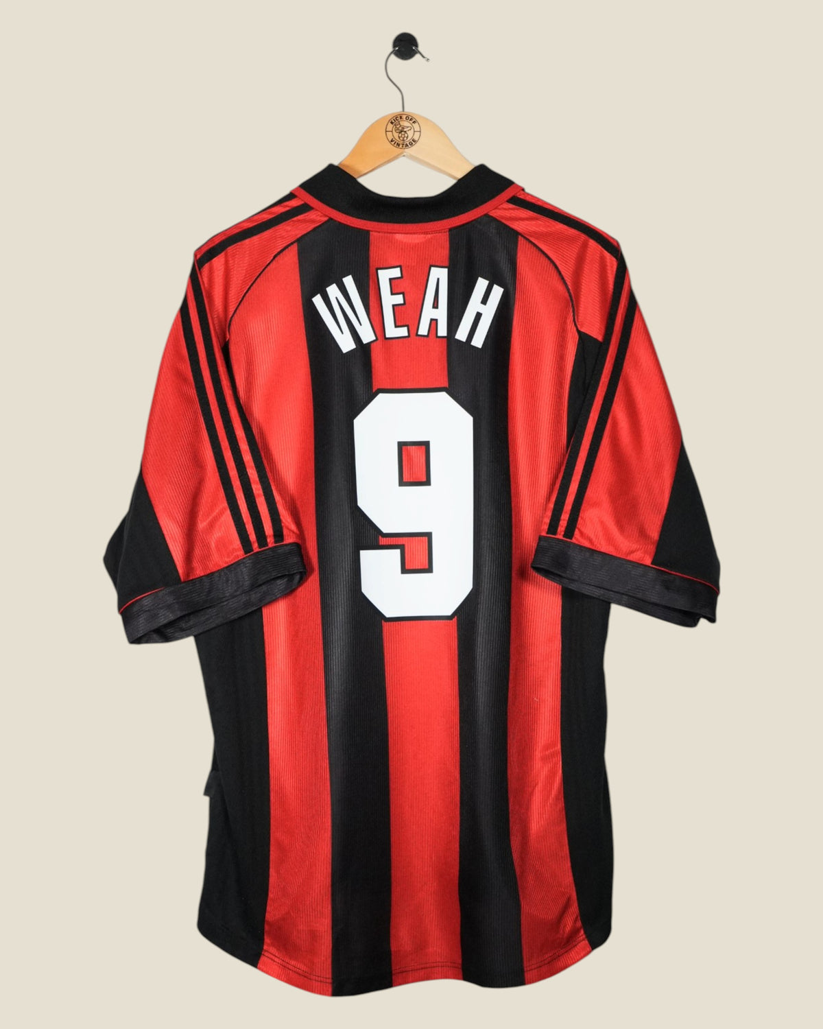 AC MILAN 1998/00 WEAH HOME SHIRT (XL) ADIDAS