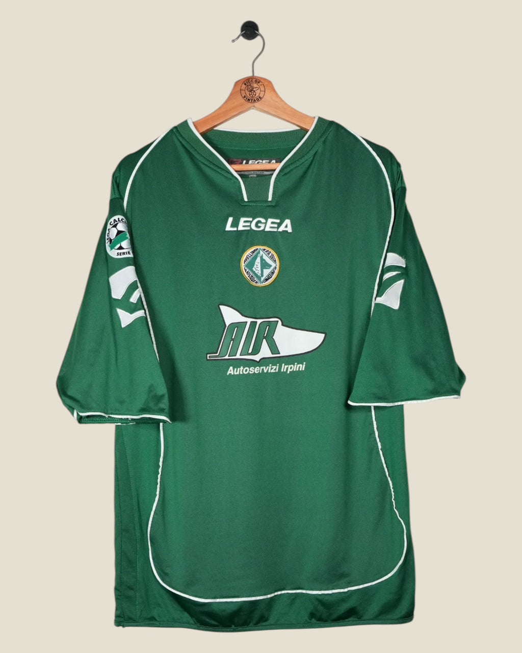 US AVELLINO 2005/06 MORETTI MATCHWORN & SIGNED HOME SHIRT (XL) LEGEA