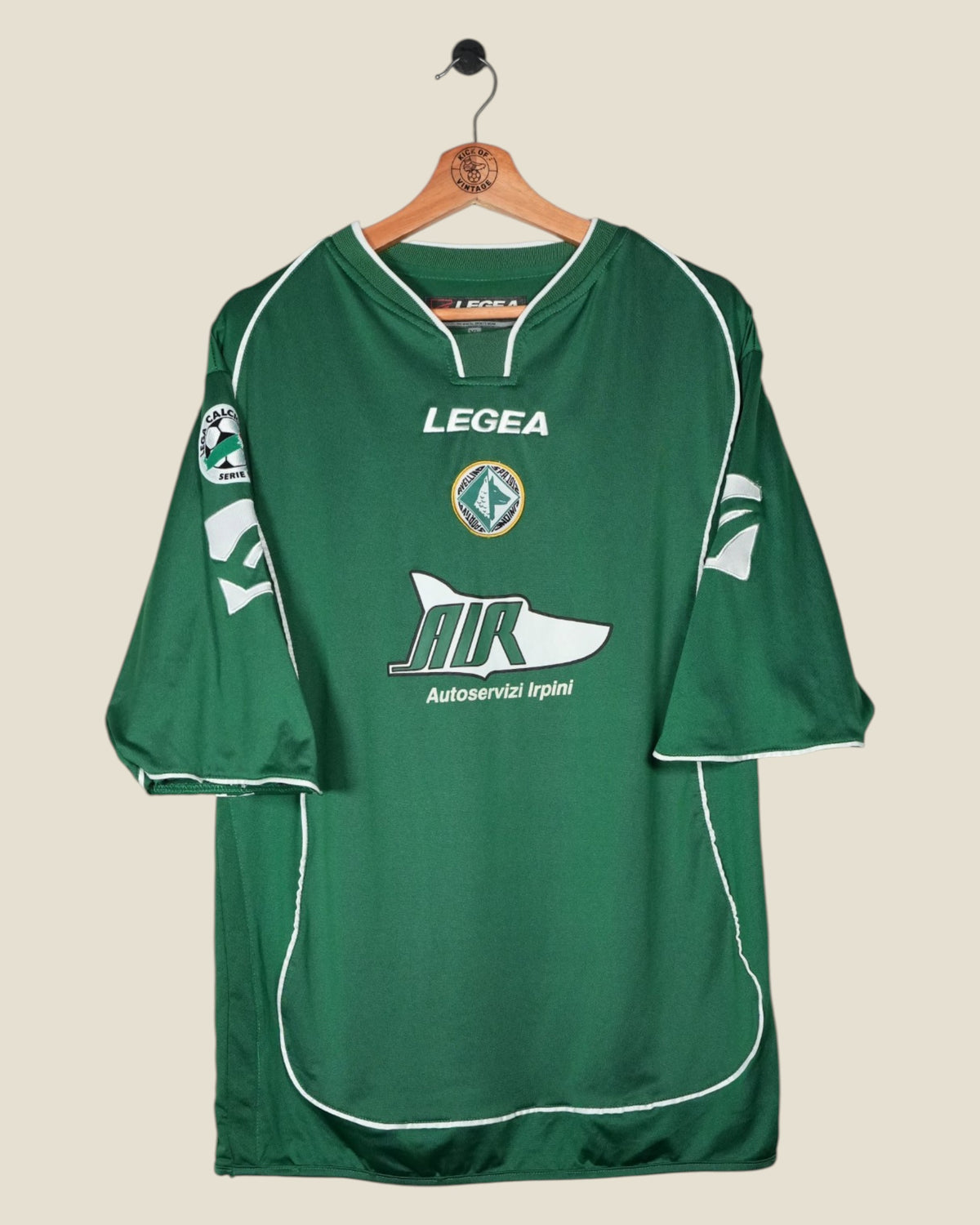 US AVELLINO 2005/06 MORETTI MATCHWORN & SIGNED HOME SHIRT (XL) LEGEA
