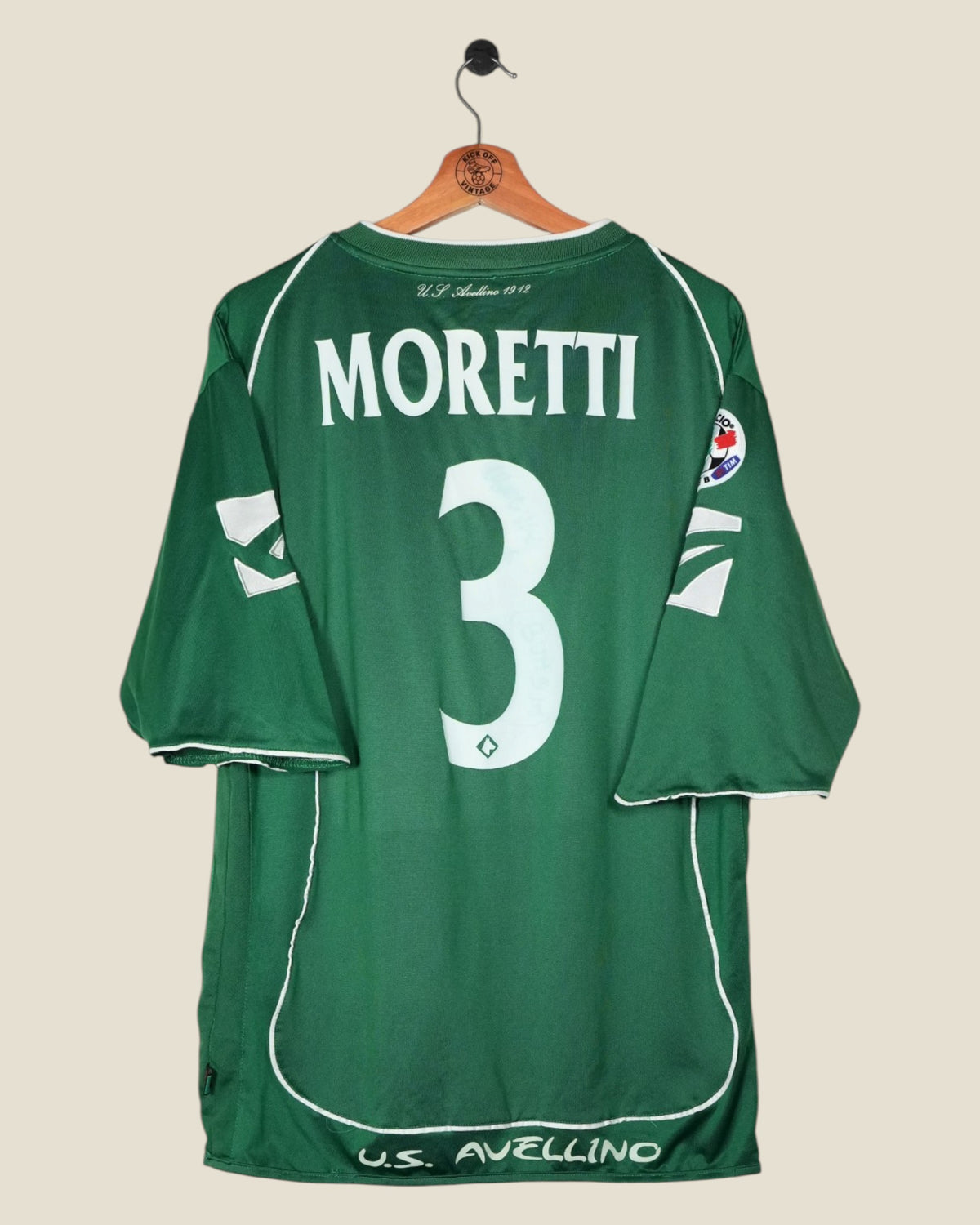 US AVELLINO 2005/06 MORETTI MATCHWORN & SIGNED HOME SHIRT (XL) LEGEA