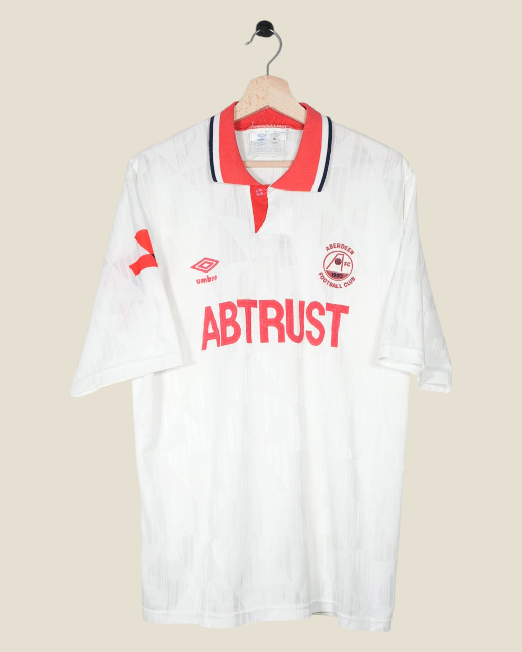 ABERDEEN 1990/93 AWAY SHIRT (XL) UMBRO