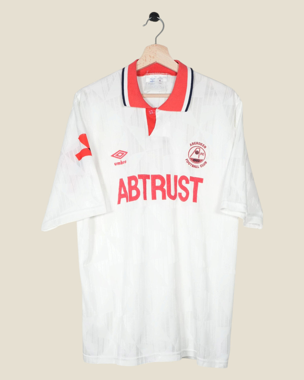 ABERDEEN 1990/93 AWAY SHIRT (XL) UMBRO