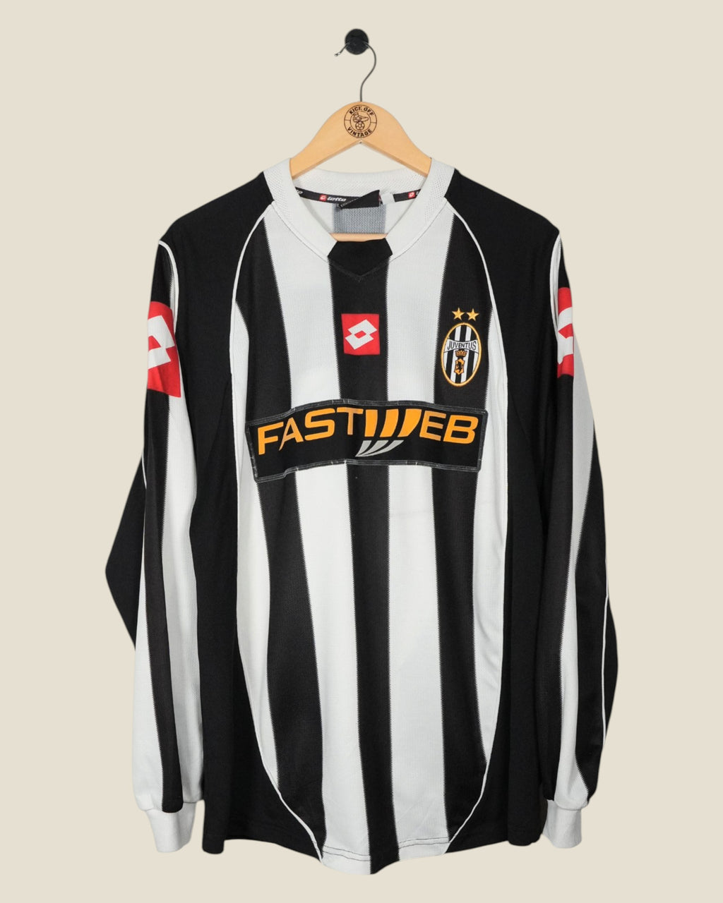 JUVENTUS 2002/03 DAVIDS HOME L/S PLAYER ISSUE (L) LOTTO