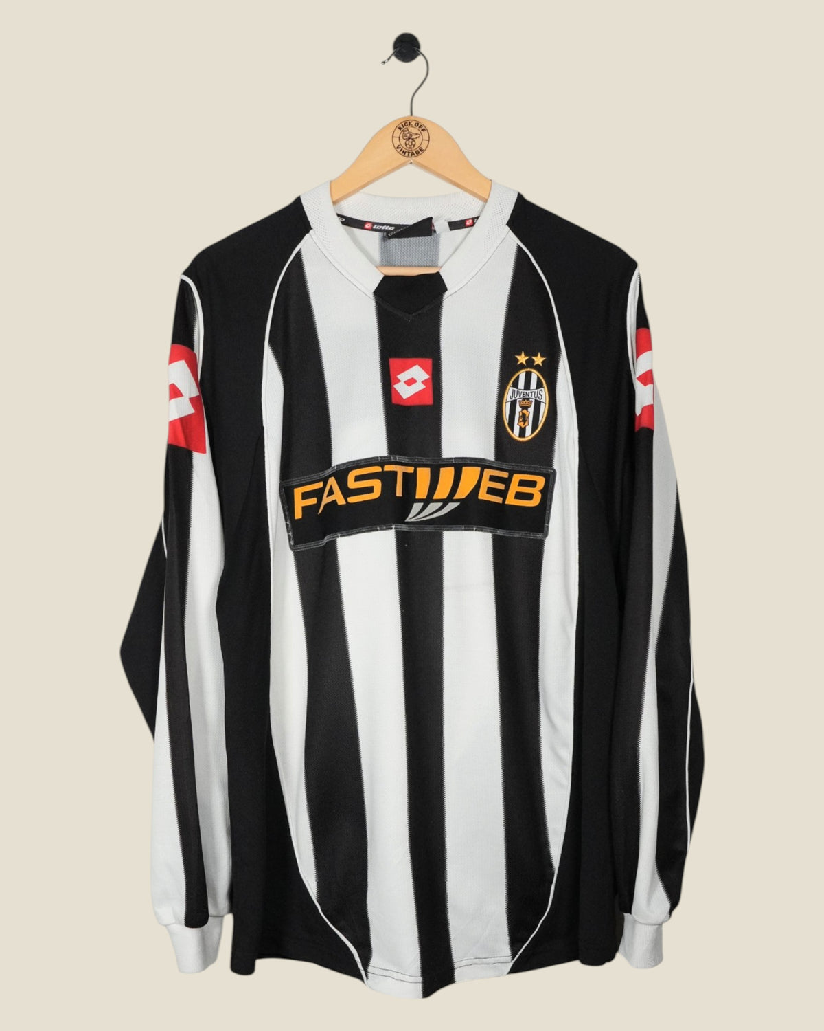 JUVENTUS 2002/03 DAVIDS HOME L/S PLAYER ISSUE (L) LOTTO