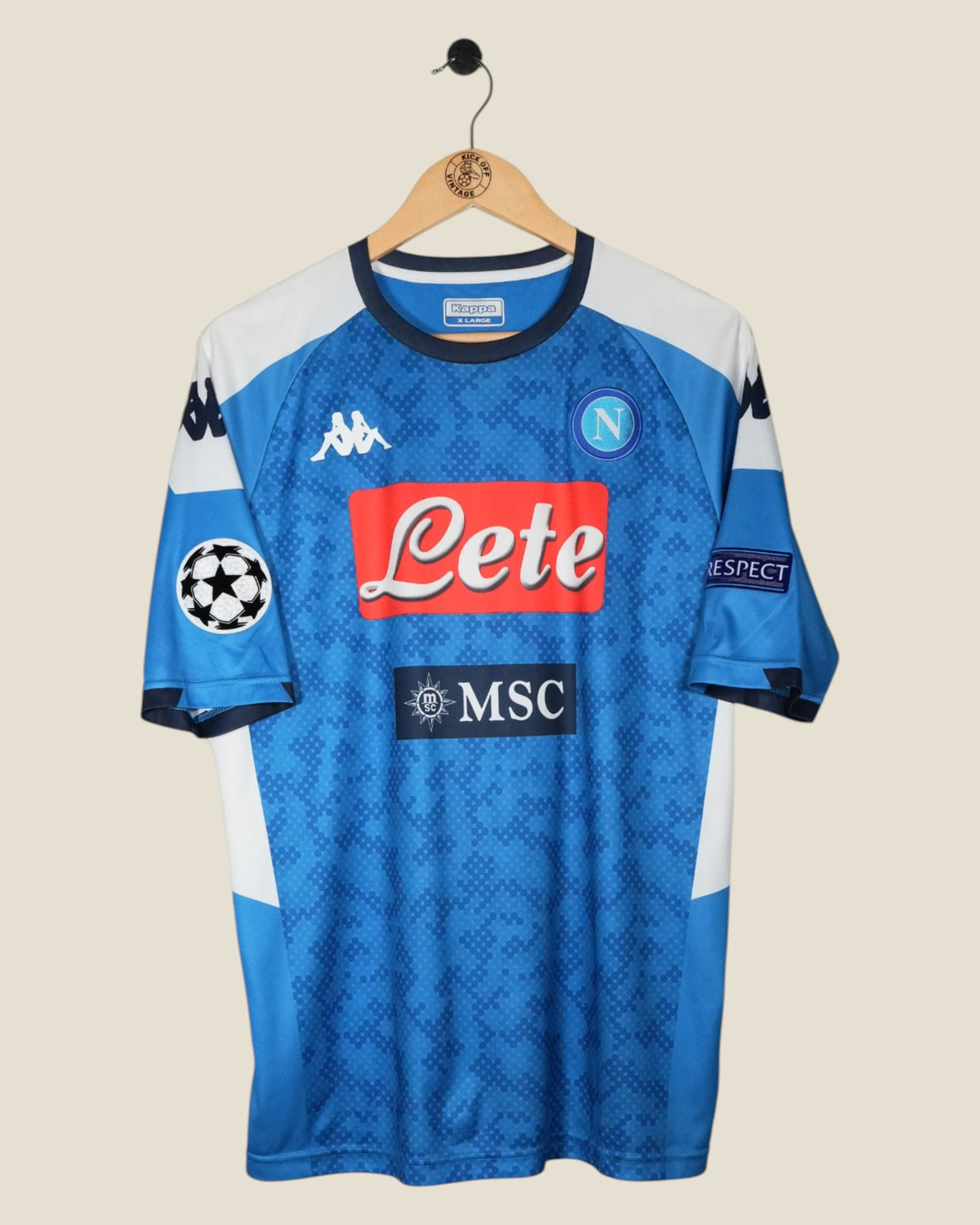 NAPOLI 2019/20 MERTENS UCL HOME SHIRT (XL) KAPPA