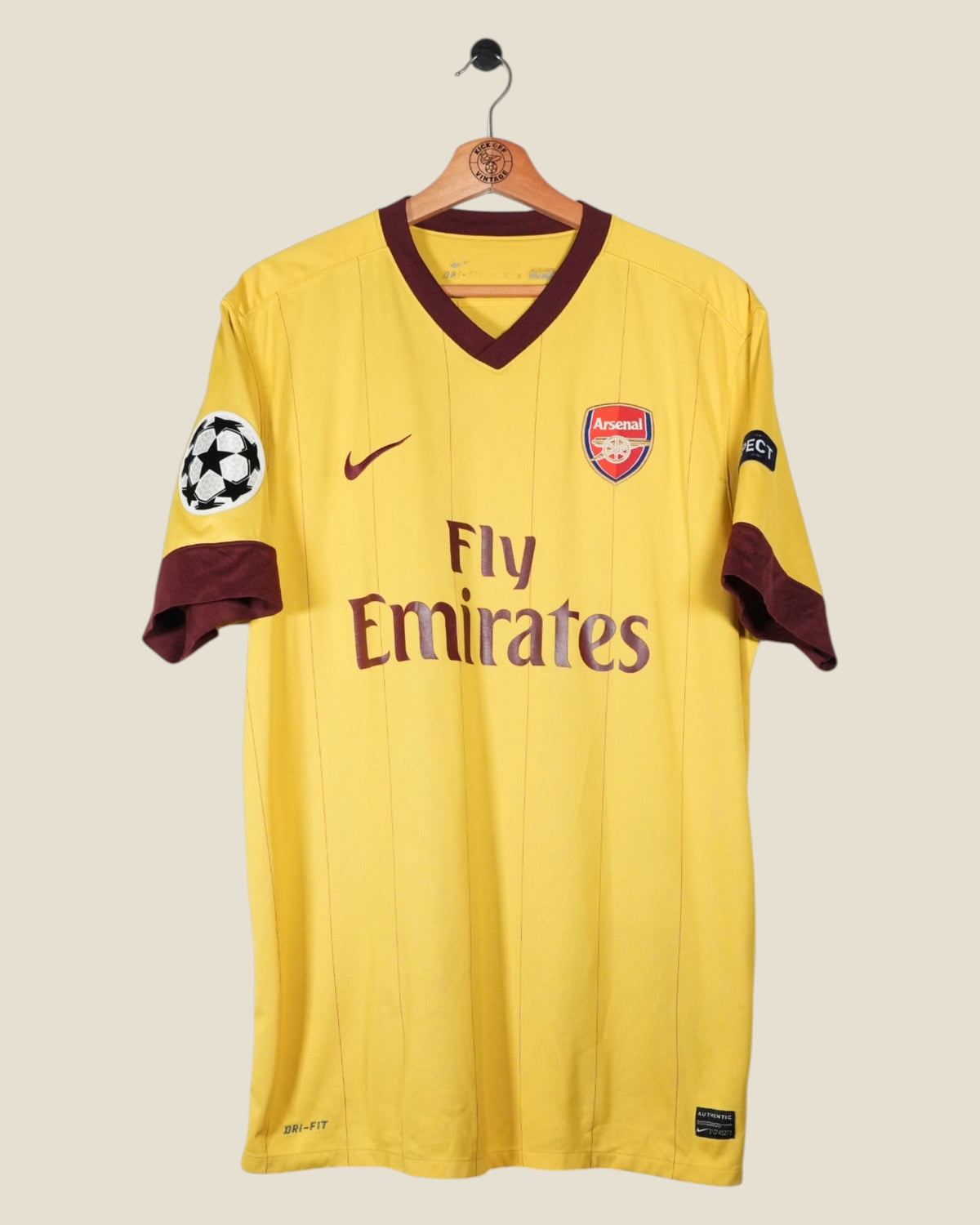 ARSENAL 2010/11 FABREGAS UCL AWAY SHIRT (XL) NIKE