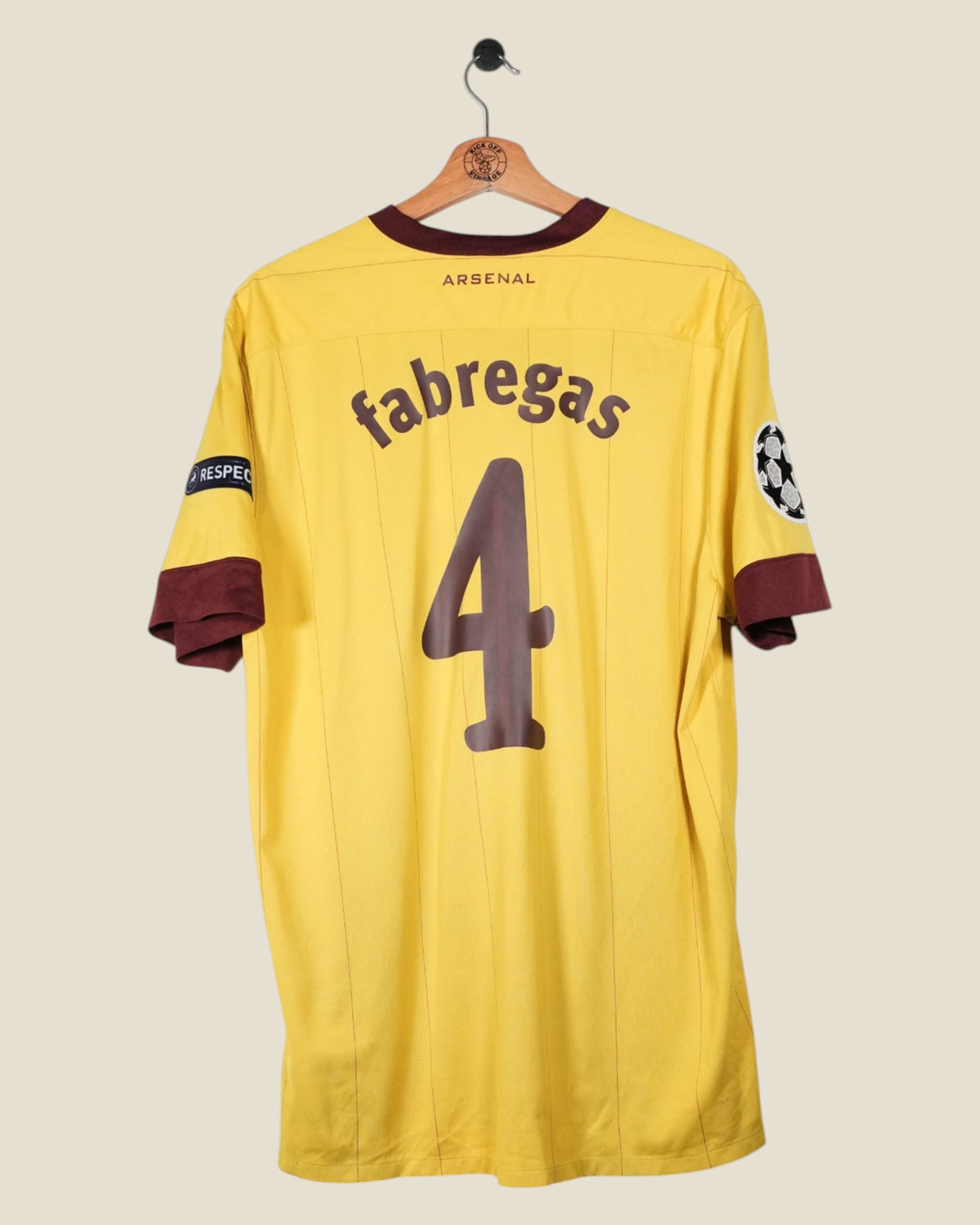 ARSENAL 2010/11 FABREGAS UCL AWAY SHIRT (XL) NIKE