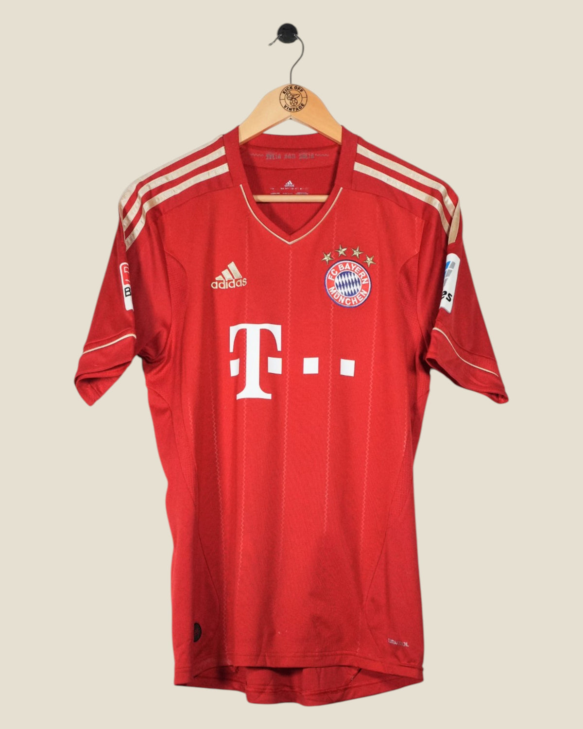 BAYERN MUNICH 2012/13 ROBBEN HOME SHIRT (M) ADIDAS