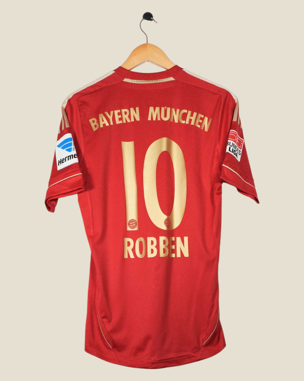 BAYERN MUNICH 2012/13 ROBBEN HOME SHIRT (M) ADIDAS
