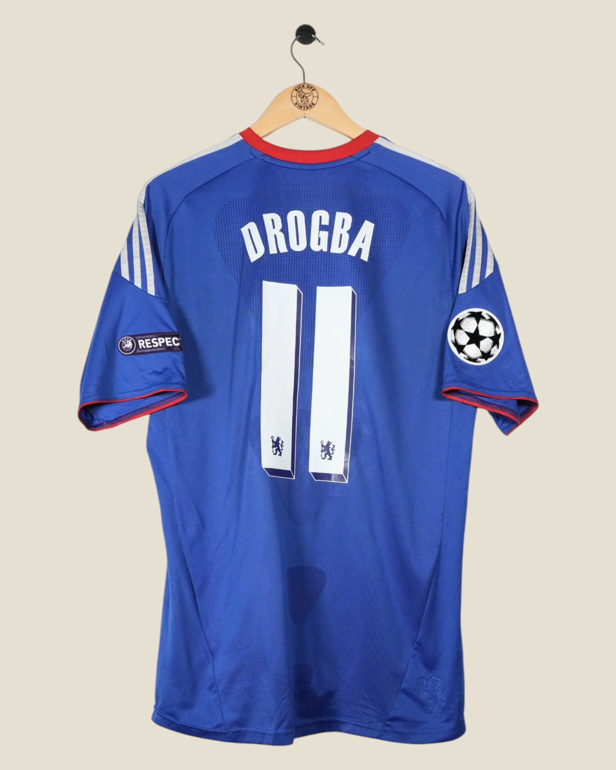 CHELSEA 2010/11 DROGBA UCL HOME SHIRT (L) ADIDAS