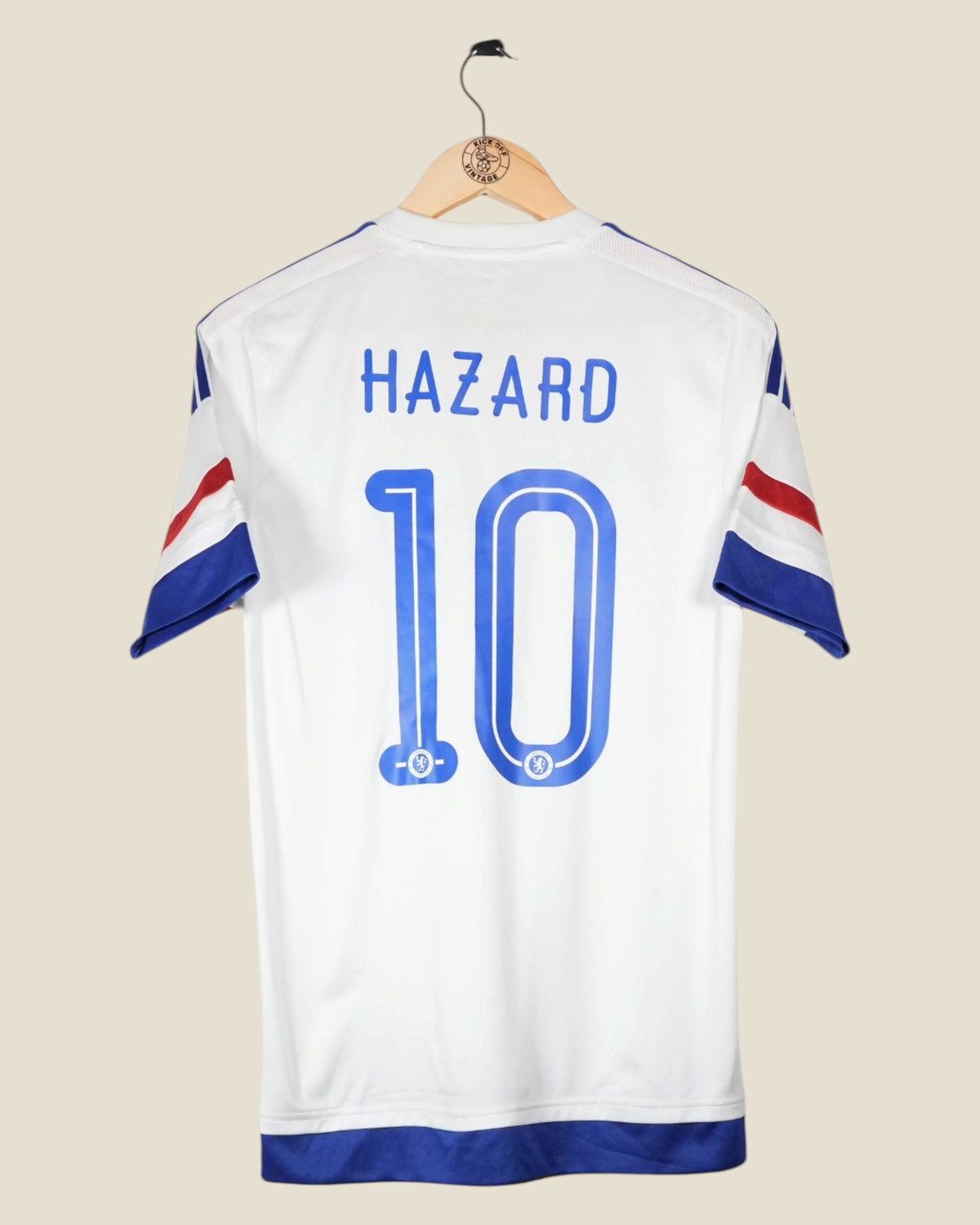 CHELSEA 2015/16 HAZARD AWAY SHIRT (M) ADIDAS