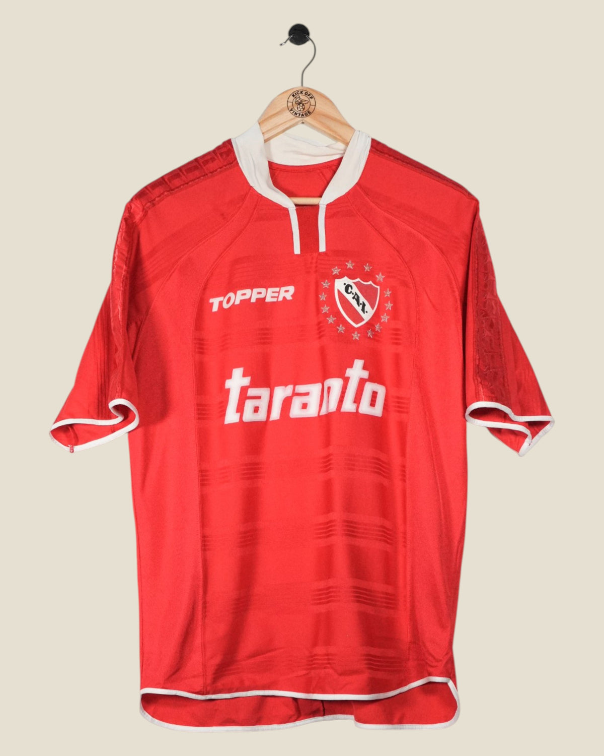 INDEPENDIENTE 2002/03 HOME SHIRT (L) TOPPER