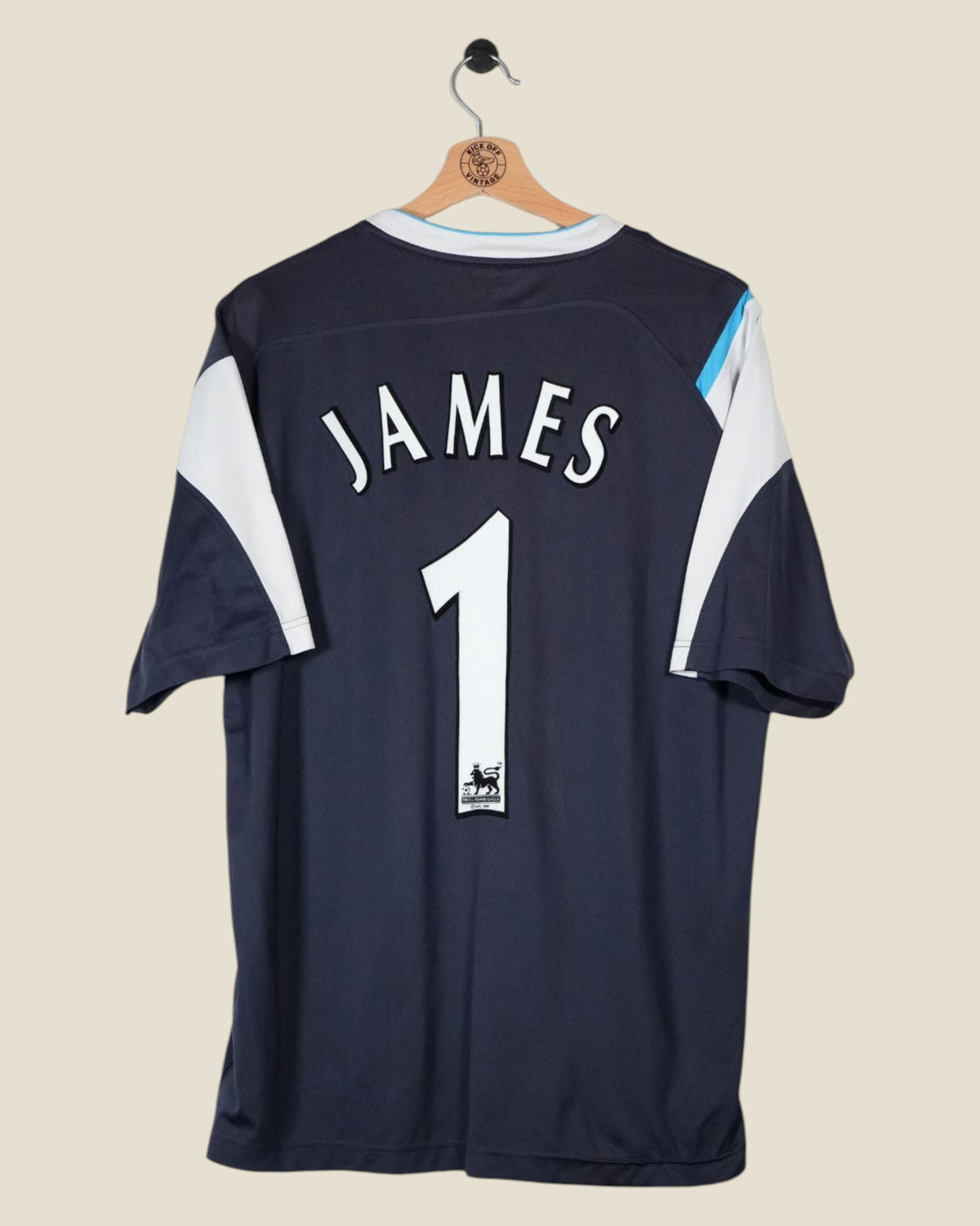 MANCHESTER CITY 2005/06 JAMES AWAY SHIRT (XL) REEBOK