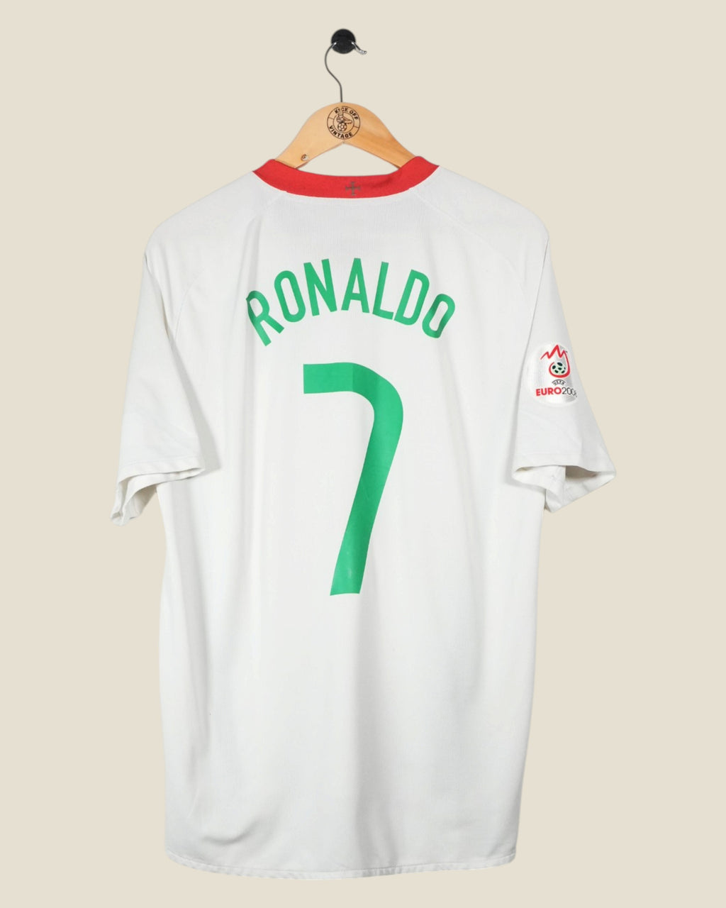 PORTUGAL 2008 RONALDO EURO AWAY SHIRT (L) NIKE