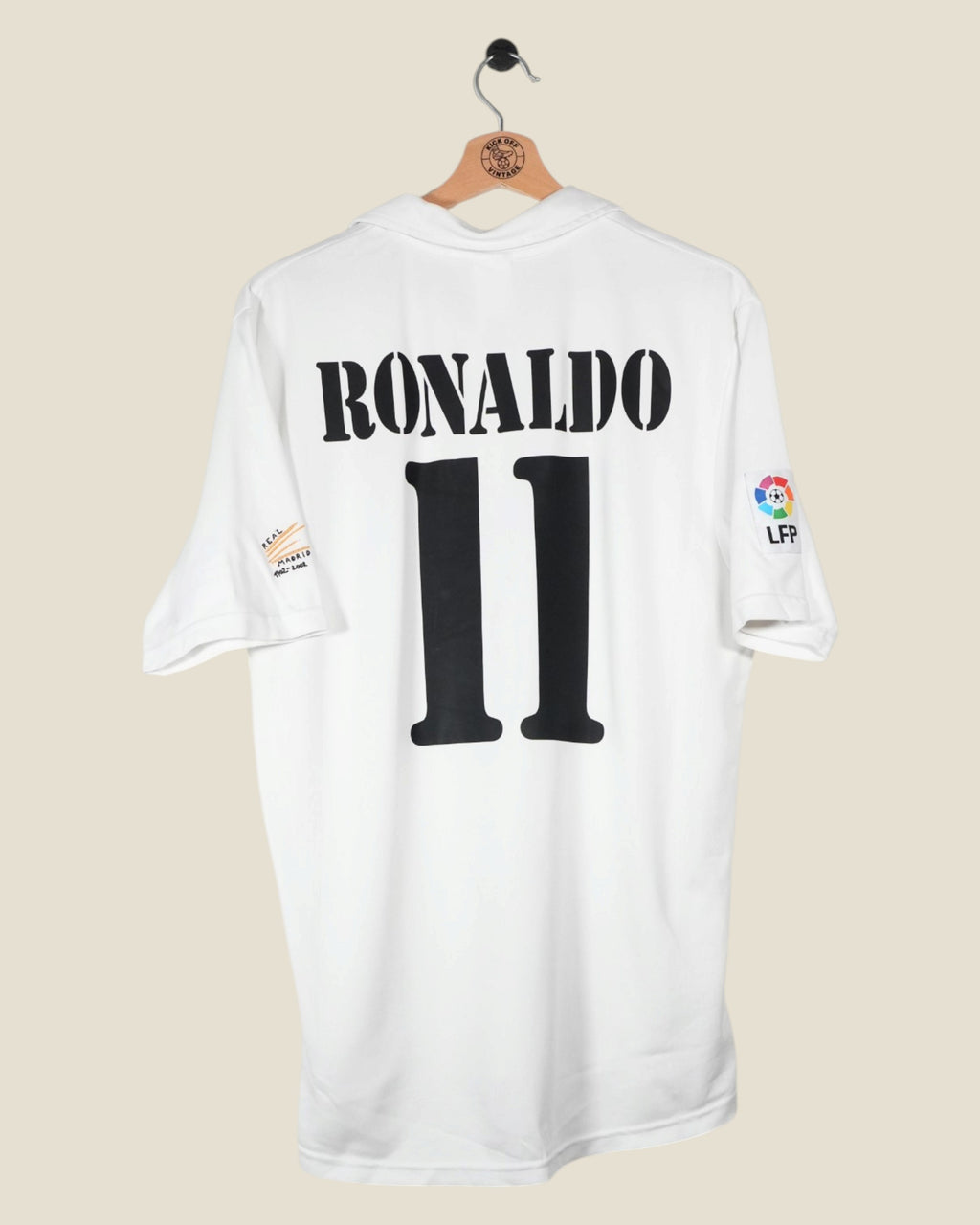REAL MADRID 2002/03 RONALDO HOME SHIRT (M) ADIDAS