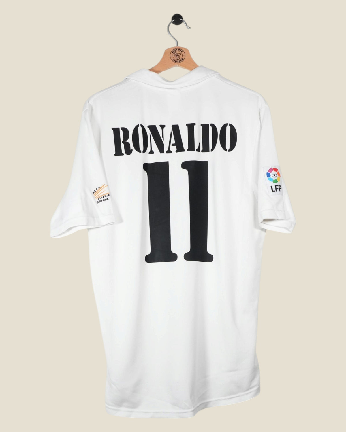 REAL MADRID 2002/03 RONALDO HOME SHIRT (M) ADIDAS