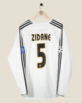 REAL MADRID 2003/04 ZIDANE UCL HOME SHIRT L/S (L) ADIDAS