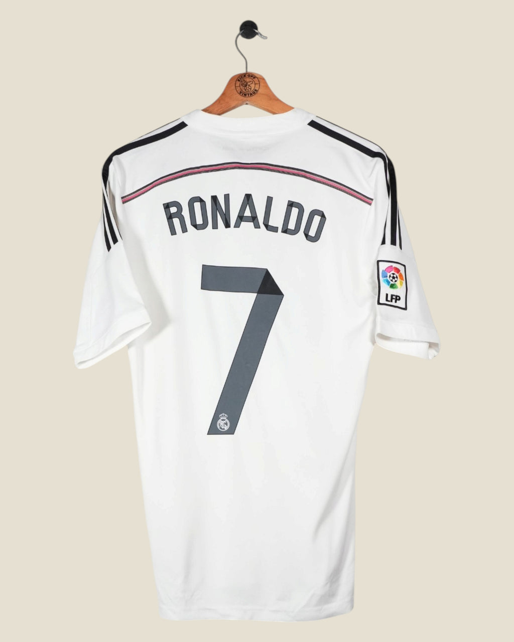 REAL MADRID 2014/15 RONALDO HOME SHIRT (M) ADIDAS