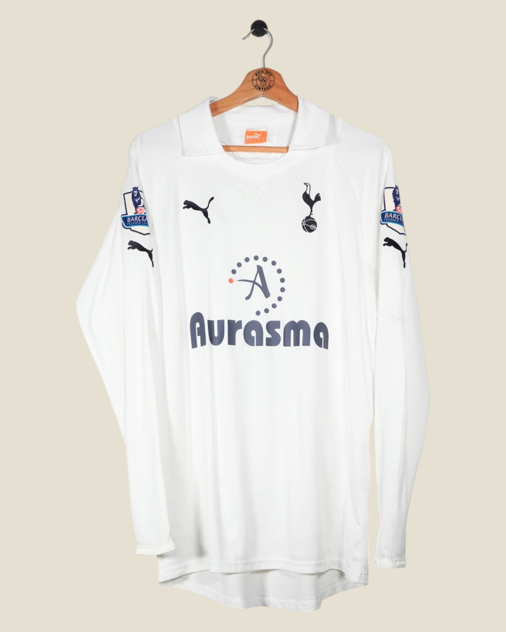 TOTTENHAM HOTSPUR 2011/12 VAN DER VAART HOME SHIRT L/S (M) PUMA