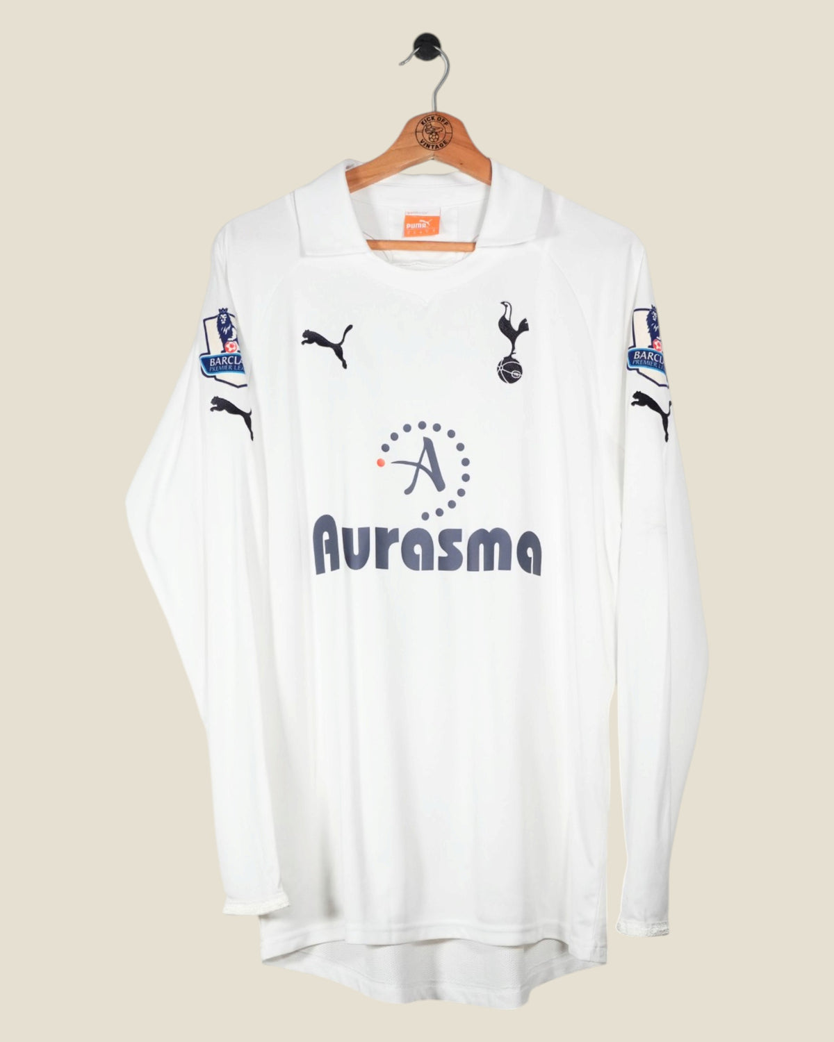 TOTTENHAM HOTSPUR 2011/12 VAN DER VAART HOME SHIRT L/S (M) PUMA