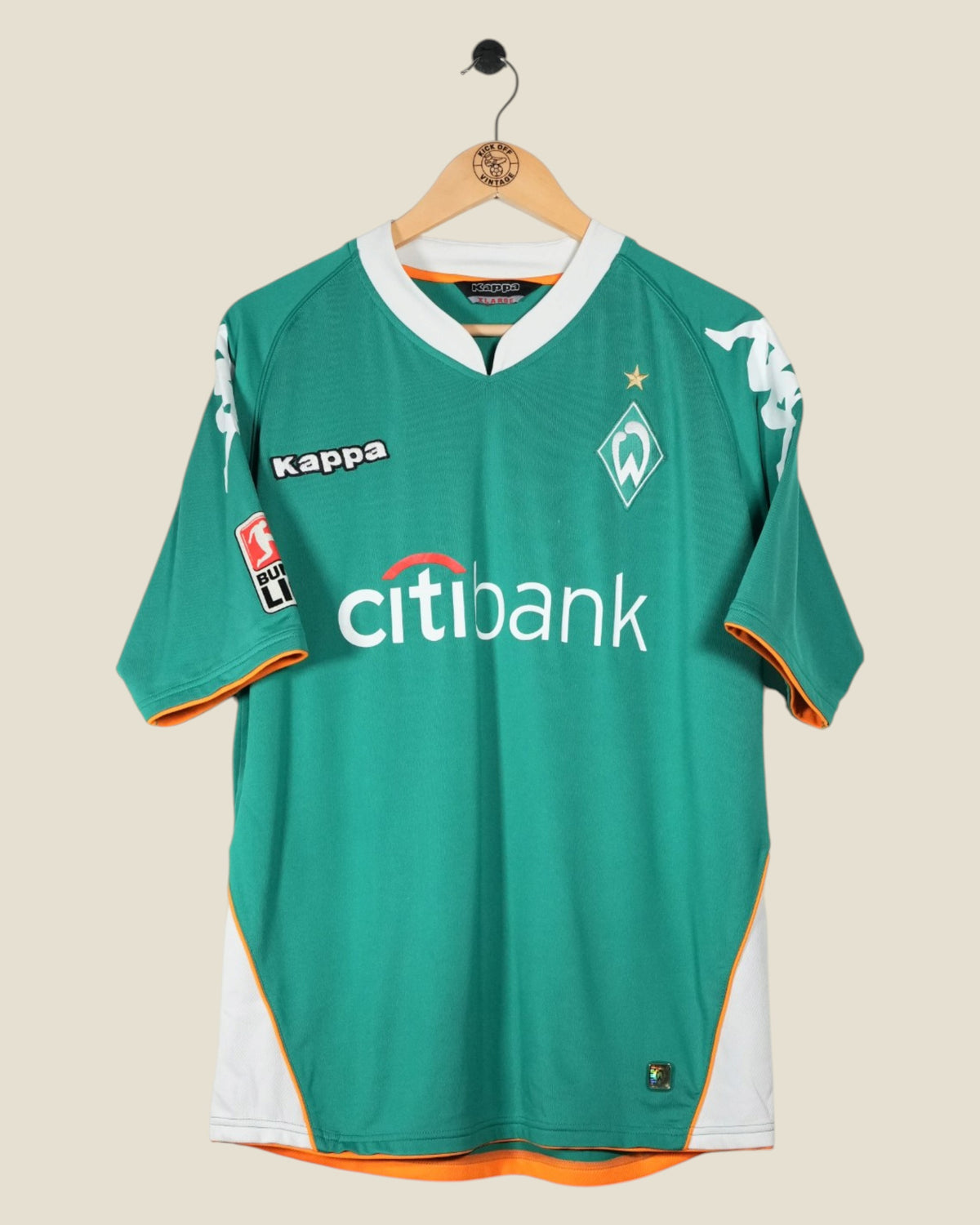 WERDER BREMEN 2007/08 DIEGO HOME SHIRT (XL) KAPPA