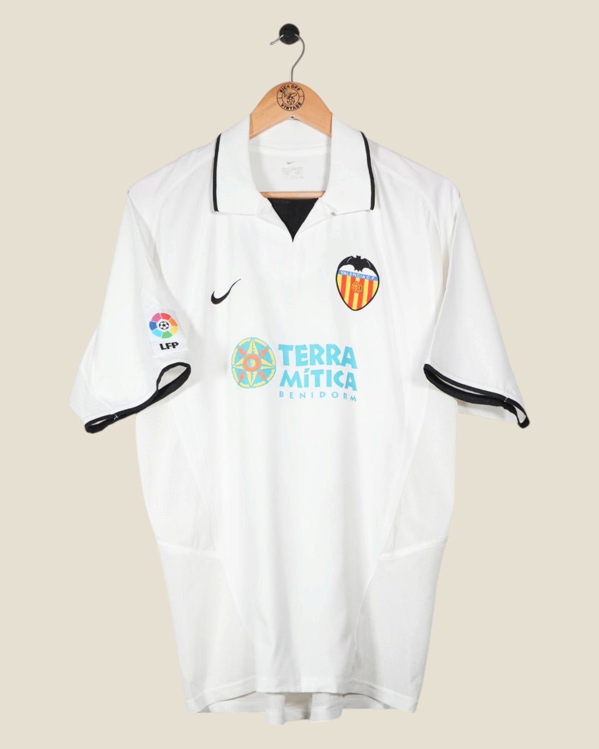 VALENCIA 2002/03 AIMAR HOME SHIRT (M) NIKE