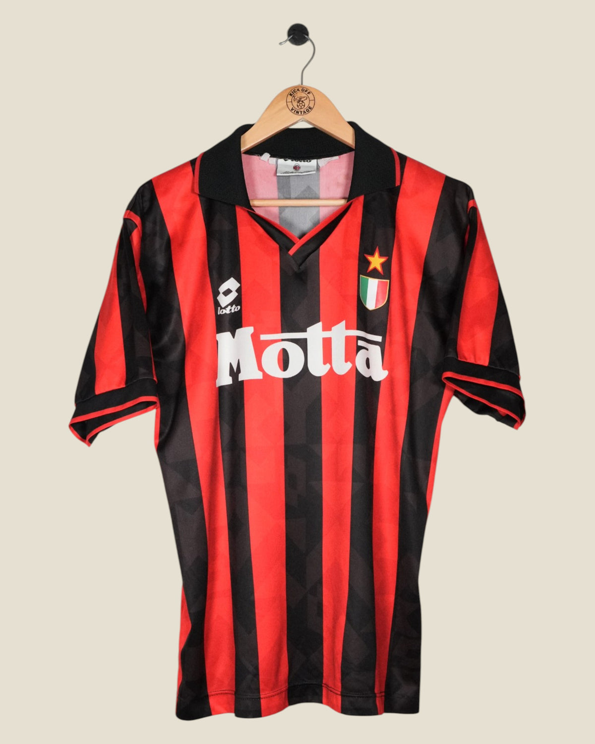 AC MILAN 1993/94 COSTACURTA HOME SHIRT (M) LOTTO