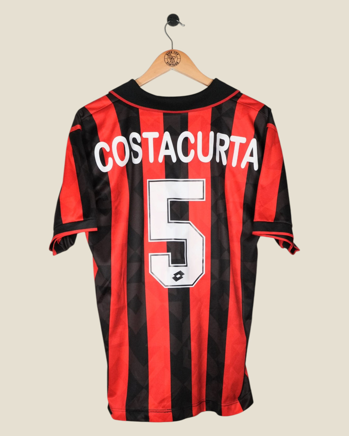 AC MILAN 1993/94 COSTACURTA HOME SHIRT (M) LOTTO