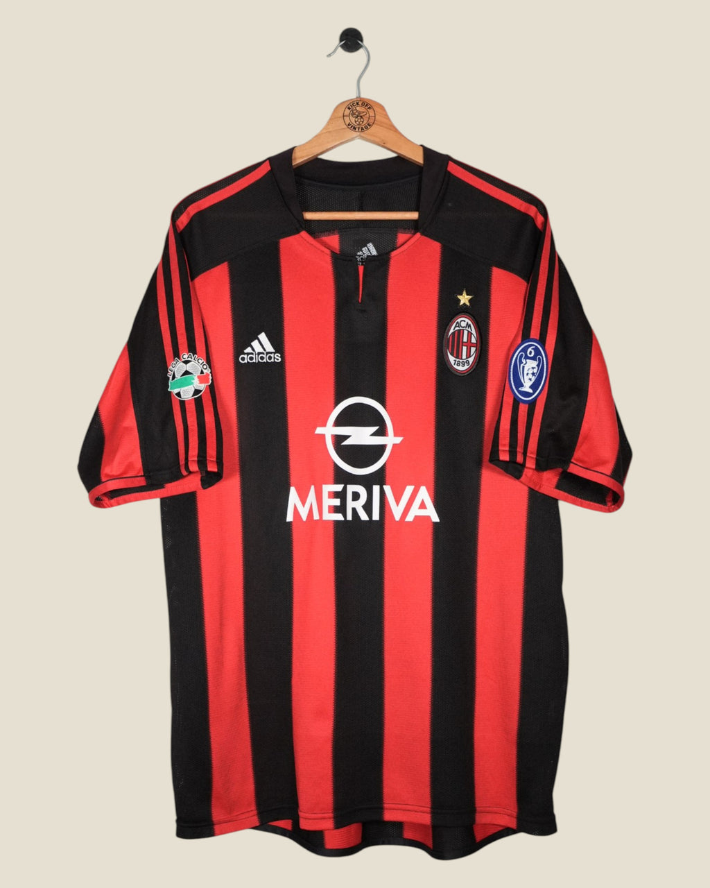 AC MILAN 2003/04 NESTA HOME SHIRT (L) ADIDAS