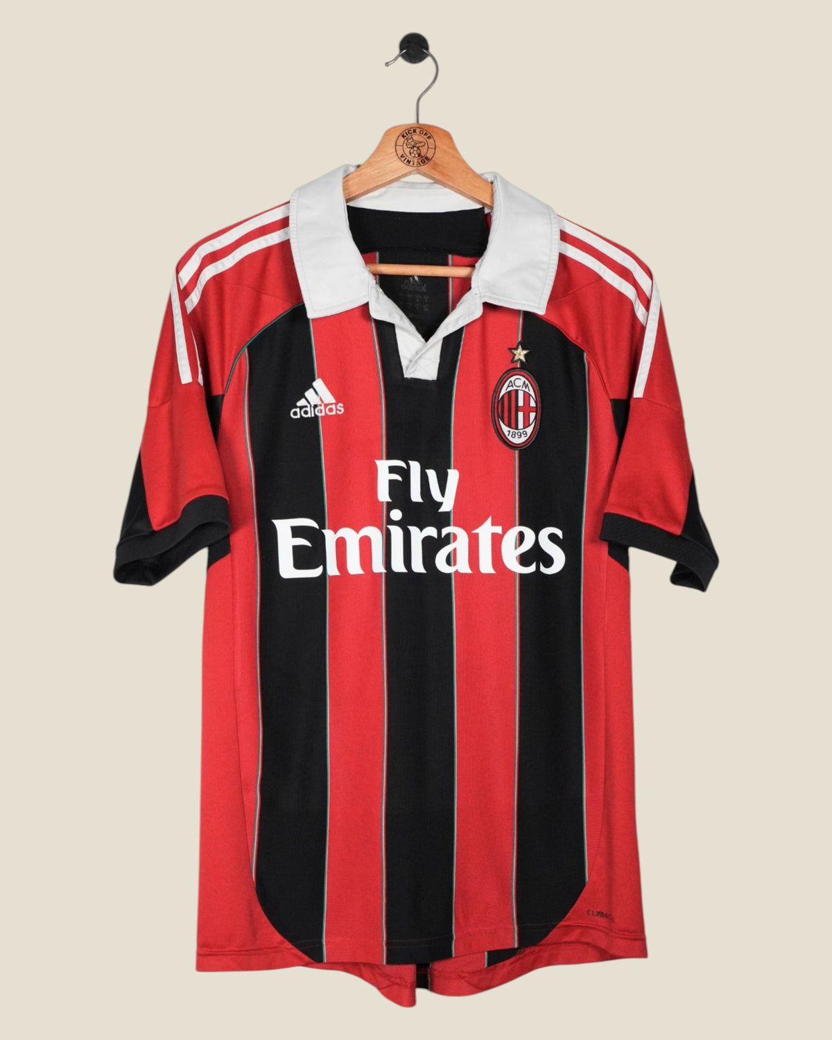 AC MILAN 2012/13 IBRAHIMOVIC HOME SHIRT (M) ADIDAS