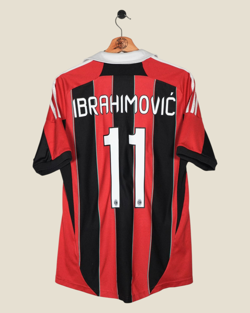 AC MILAN 2012/13 IBRAHIMOVIC HOME SHIRT (M) ADIDAS