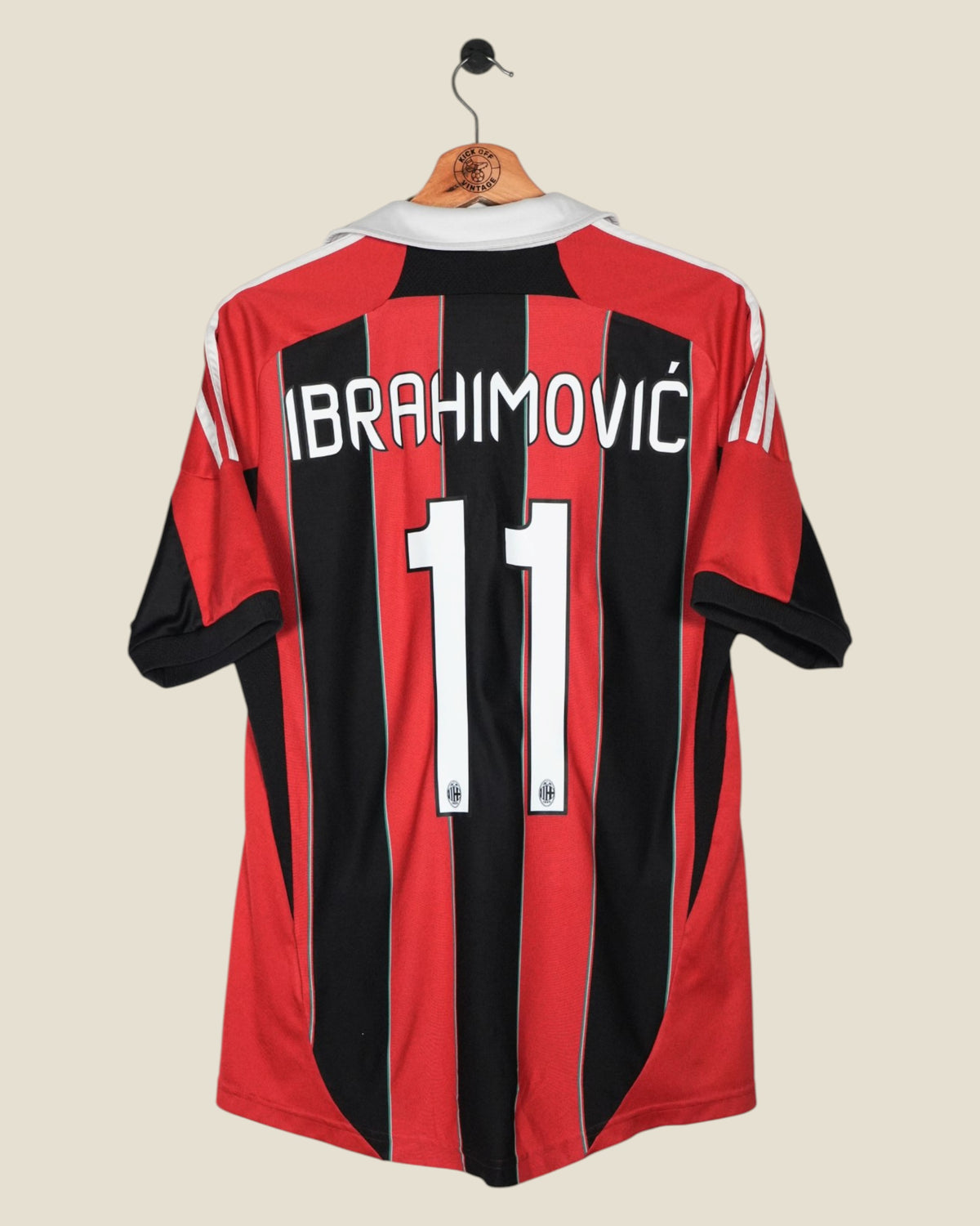 AC MILAN 2012/13 IBRAHIMOVIC HOME SHIRT (M) ADIDAS