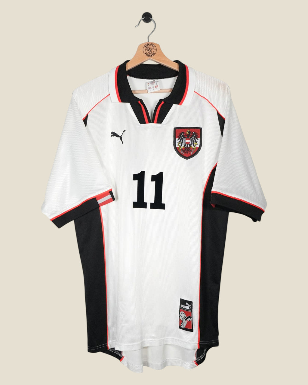 AUSTRIA 1998 MARTIN AMERHAUSER HOME SHIRT (M) PUMA