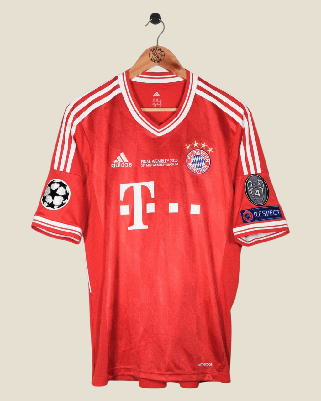 BAYERN MUNICH 2012/13 ROBBEN UCL FINAL HOME SHIRT (M) ADIDAS