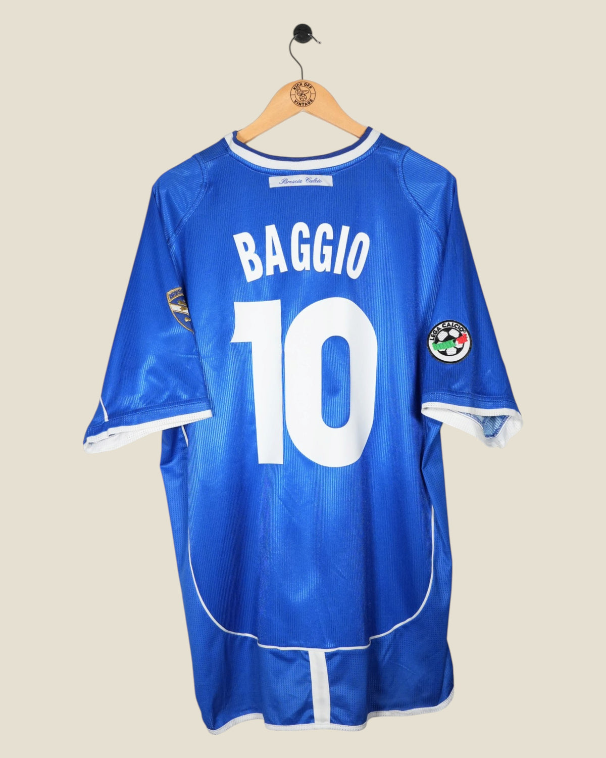 BRESCIA 2002/03 BAGGIO HOME SHIRT (L) UMBRO