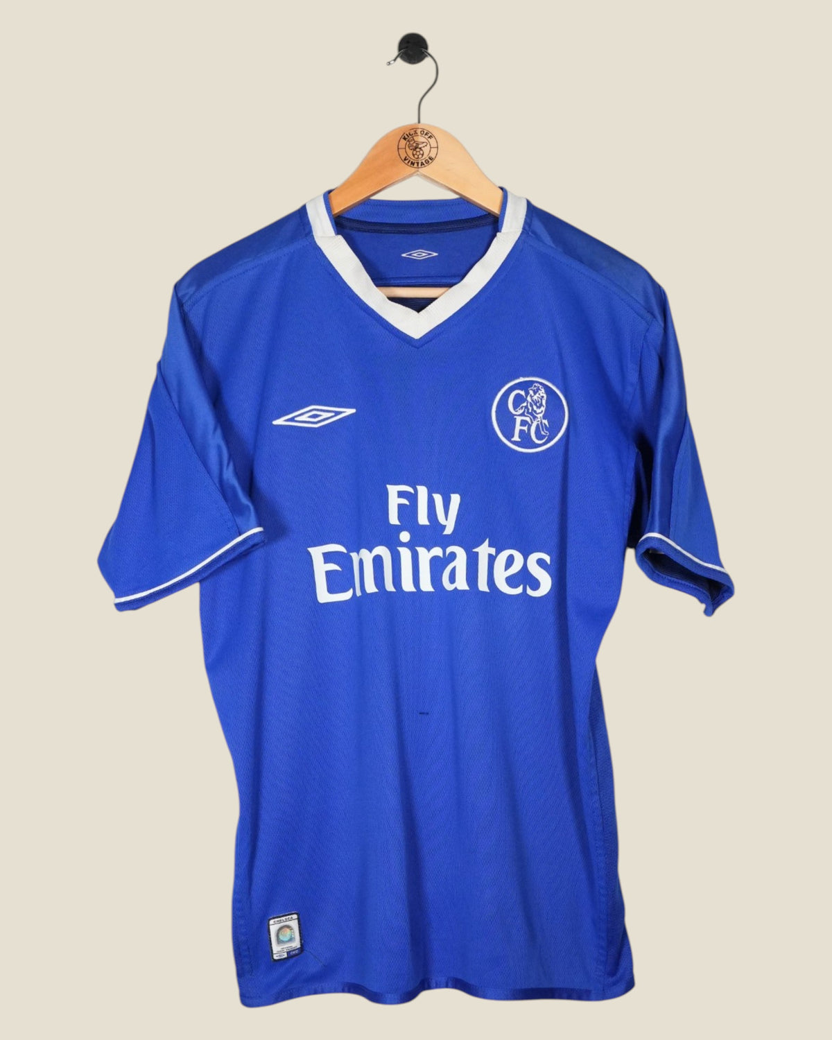 CHELSEA 2003/04 DUFF HOME SHIRT (M) UMBRO