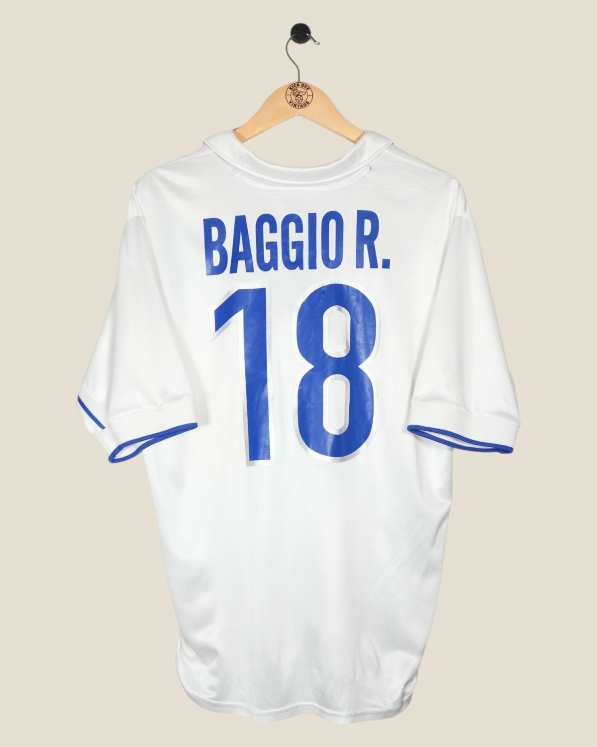 ITALY 1998 BAGGIO AWAY SHIRT (L) NIKE