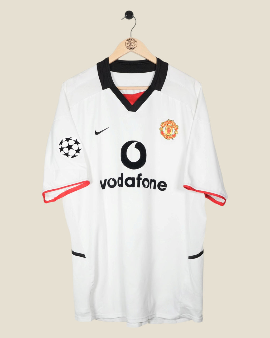 MANCHESTER UNITED 2002/03 BECKHAM UCL AWAY SHIRT (XL) NIKE