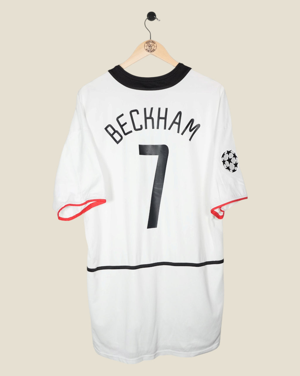 MANCHESTER UNITED 2002/03 BECKHAM UCL AWAY SHIRT (XL) NIKE