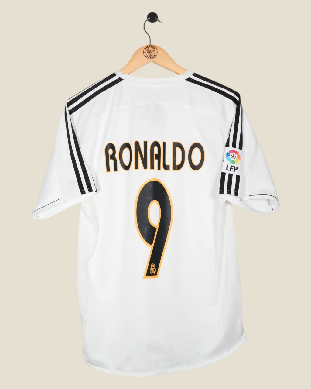 REAL MADRID 2003/04 RONALDO HOME SHIRT (M) ADIDAS