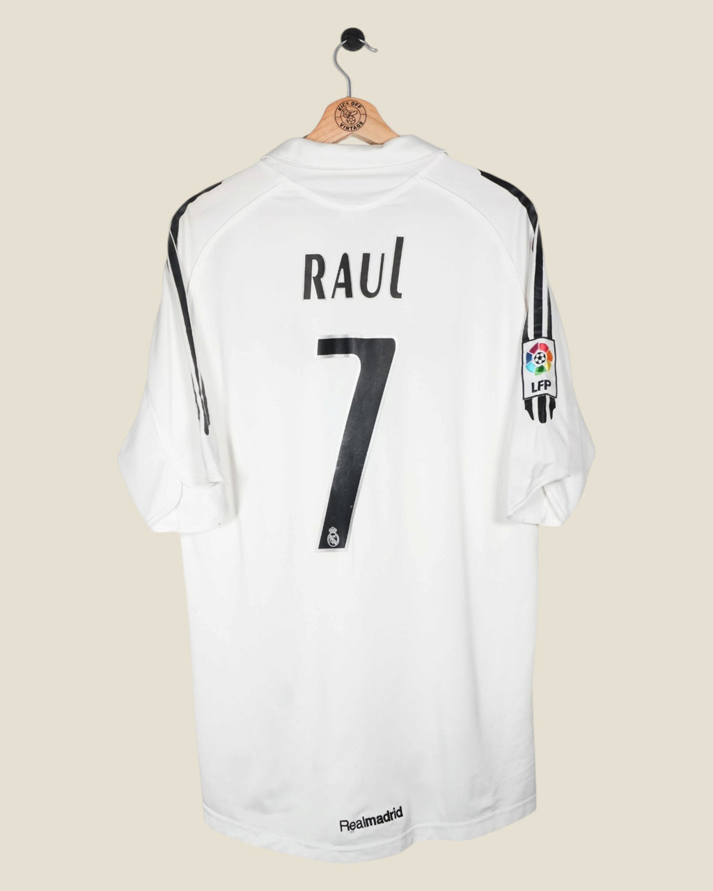 REAL MADRID 2005/06 RAUL HOME SHIRT (L) ADIDAS