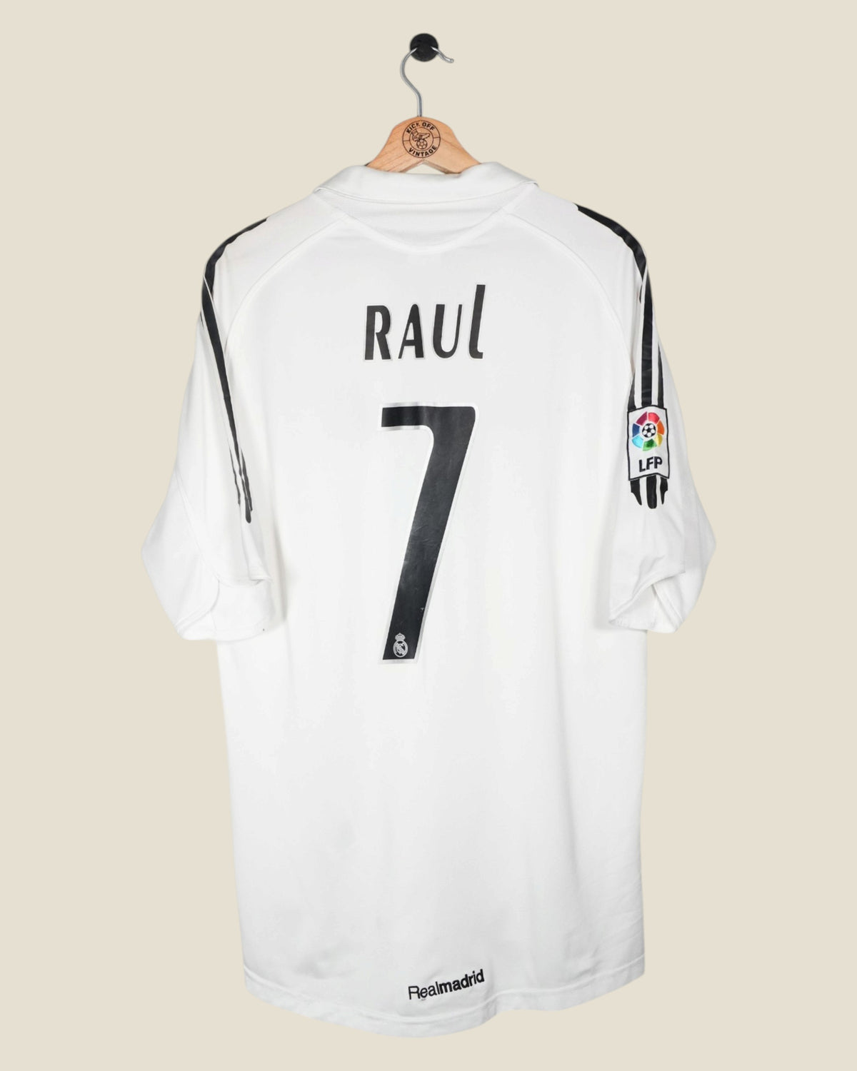 REAL MADRID 2005/06 RAUL HOME SHIRT (L) ADIDAS