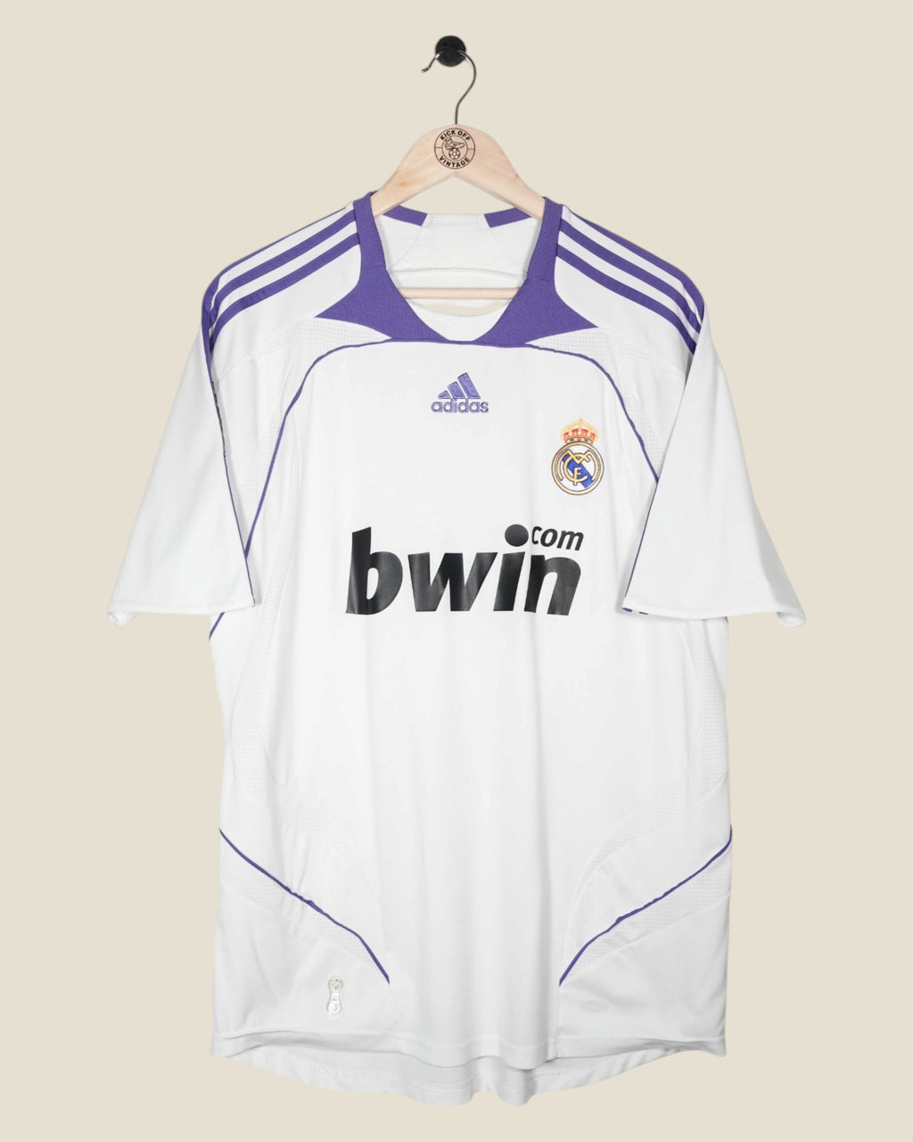 REAL MADRID 2007/08 VAN NISTELROOY HOME SHIRT (L) ADIDAS