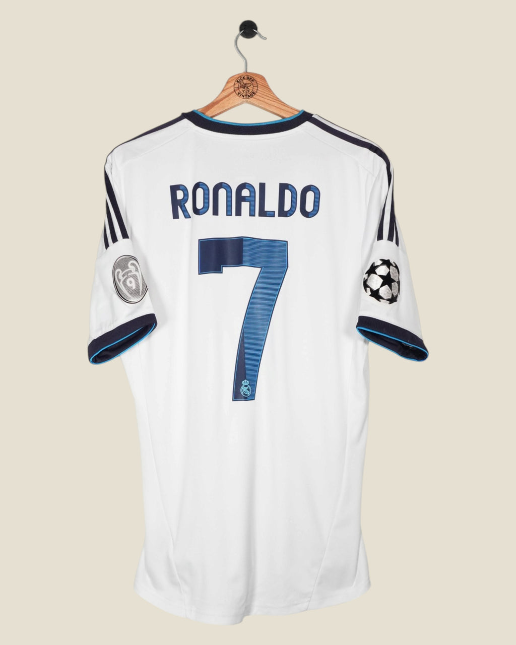 REAL MADRID 2012/13 RONALDO UCL HOME SHIRT (M) ADIDAS