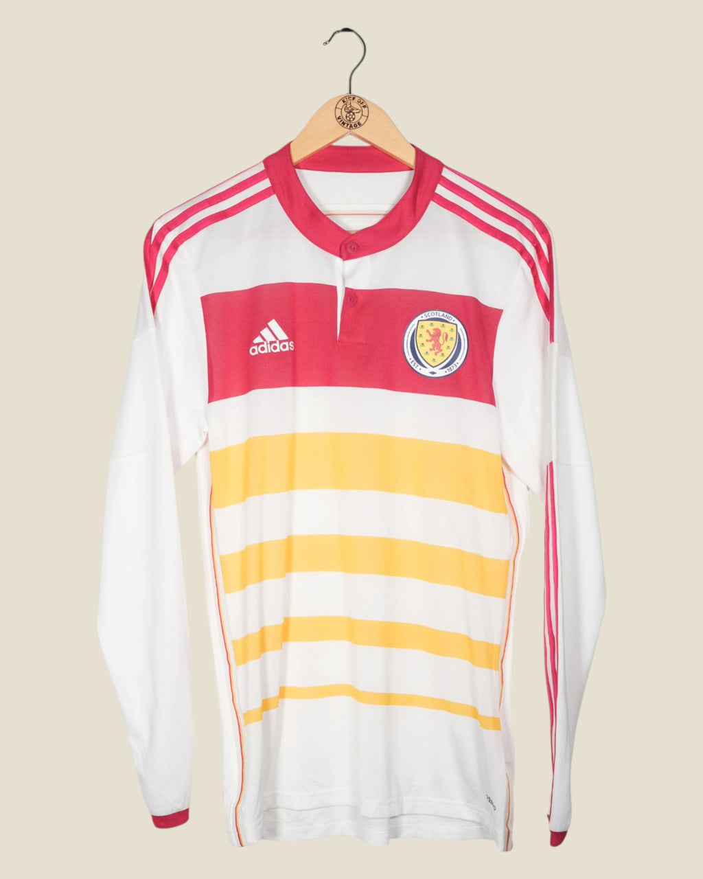 SCOTLAND 2014 AWAY SHIRT L/S (M) ADIDAS
