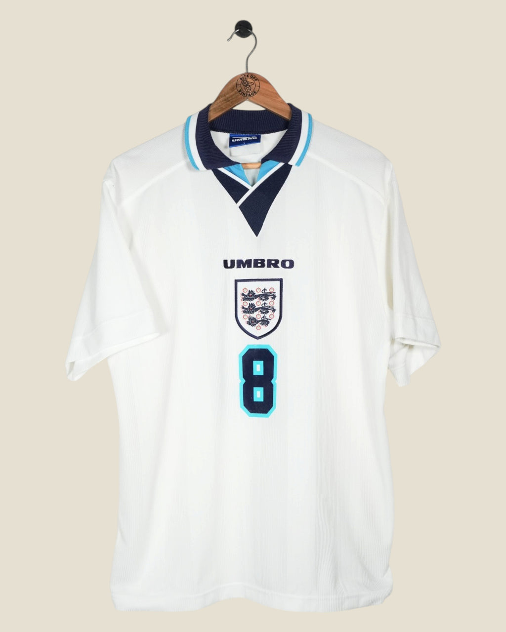 ENGLAND 1996 GASCOIGNE HOME SHIRT (L) UMBRO