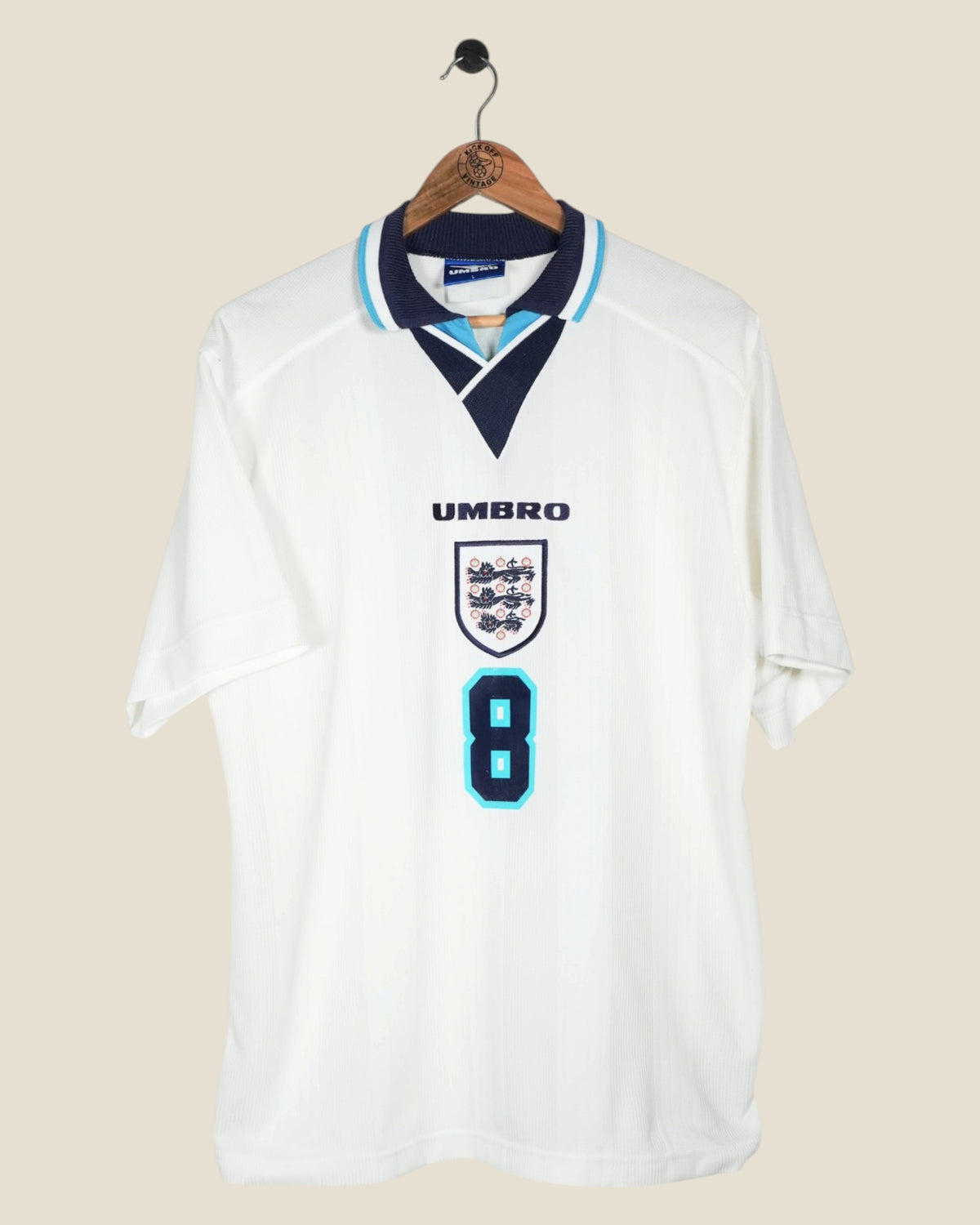 ENGLAND 1996 GASCOIGNE HOME SHIRT (L) UMBRO