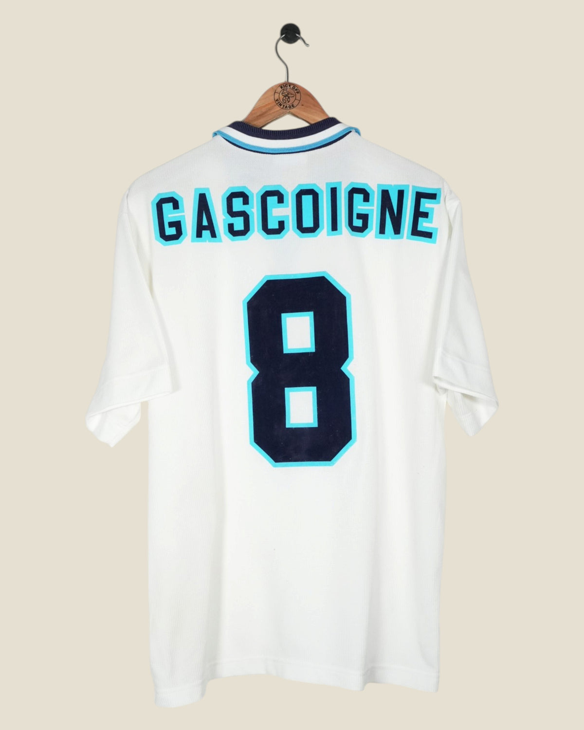ENGLAND 1996 GASCOIGNE HOME SHIRT (L) UMBRO